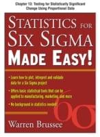 Statistics for Six Sigma Made Easy, Chapter 13