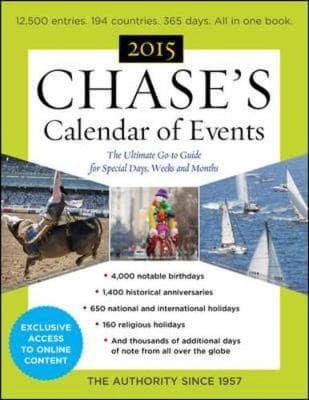 Chase's Calendar of Events 2015