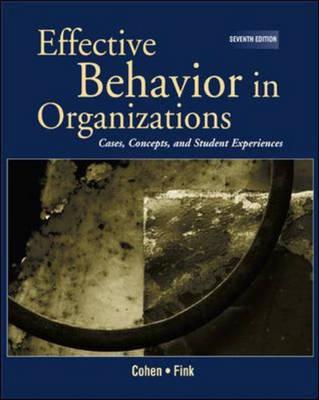 Effective Behavior in Organizations