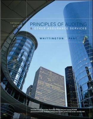 MP Principles of Auditing and Other Assurance Services With Updated Chapters 5, 6 & 7