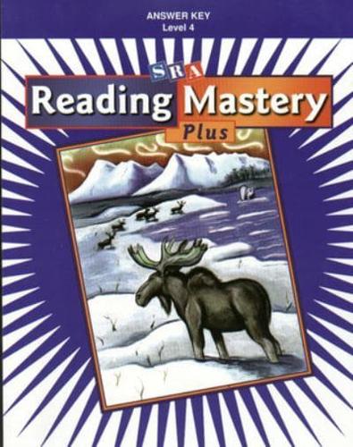 Reading Mastery Plus Grade 4, Additional Answer Key