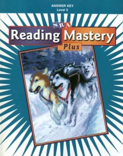 Reading Mastery Plus Grade 5, Additional Answer Key