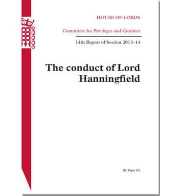 The Conduct of Lord Hanningfield