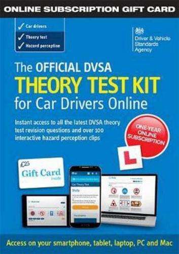 The Official DVSA Theory Test Kit for Car Drivers - Online Subscription Gift Card