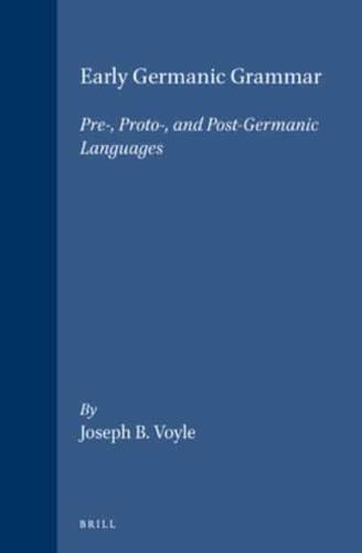 Early Germanic Grammar