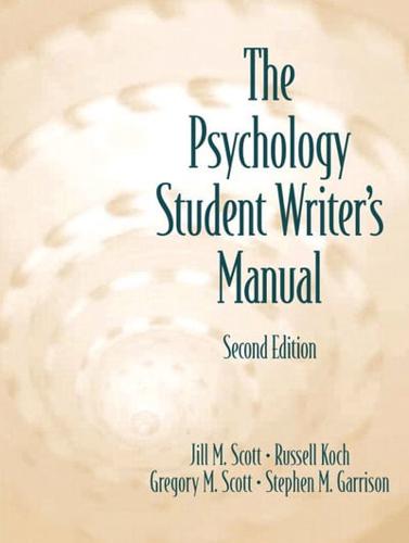The Psychology Student Writer's Manual