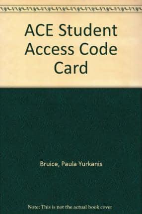 ACE Student Access Code Card