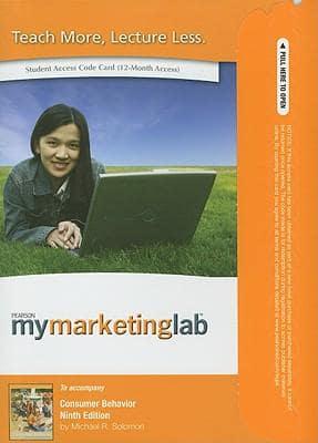 MyLab Marketing -- Access Card -- For Consumer Behavior