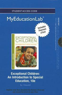NEW MyLab Education With Pearson eText -- Standalone Access Card -- For Exceptional Children