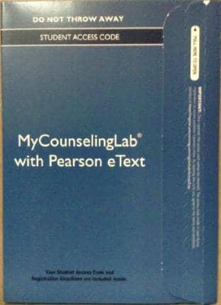 NEW MyLab Counseling With Video-Enhanced Pearson eText -- Standalone Access Card -- For Orientation to the Counseling Profession