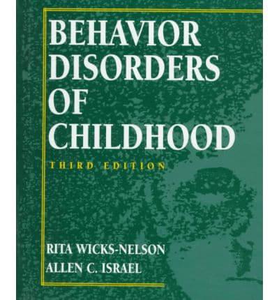 Behavior Disorders of Childhood