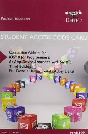 Access Code Card for iOS 8 for Programmers With Swift