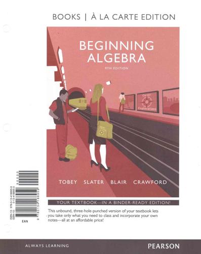 Beginning Algebra, Books a La Carte Edition Plus Mylab Math