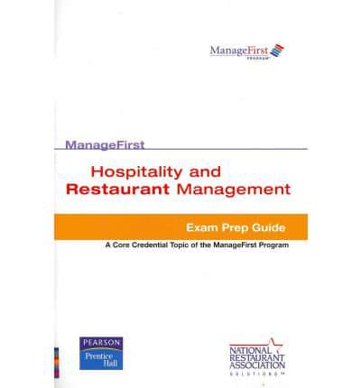 Test Prep ManageFirst Hospitality & Restaurant Management