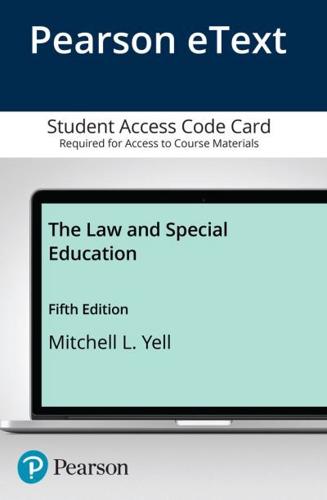 Law and Special Education, The -- Pearson eText