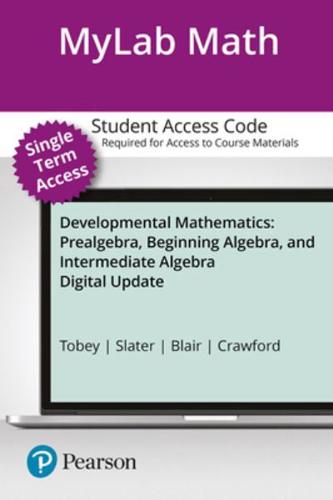 Mylab Math With Pearson Etext -- 12-Week Standalone Access Card -- For Developmental Mathematics