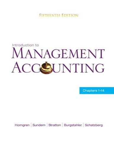 Introduction to Management Accounting