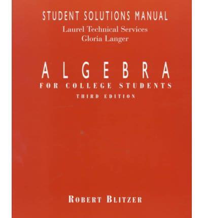 Algebra for College Ssm