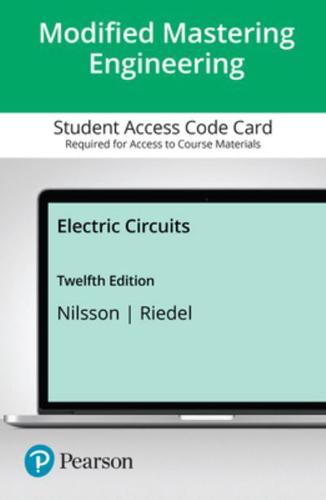 Modified Mastering Engineering With Pearson Etext -- Access Card -- For Electric Circuits