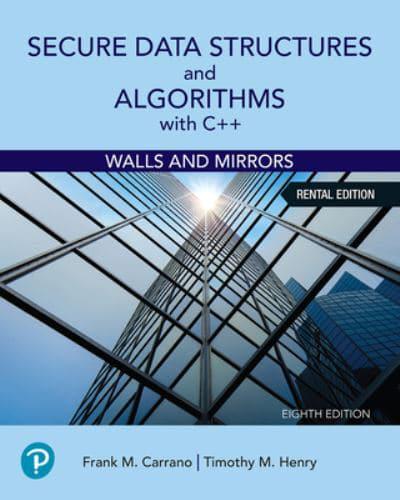 Secure Data Structures and Algorithms With C++