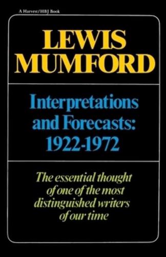 Interpretations and Forecasts, 1922-1972