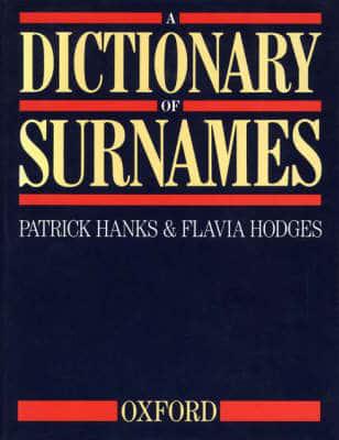 A Dictionary of Surnames