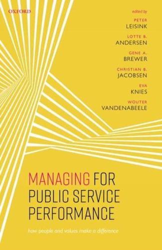 Managing for Public Service Performance