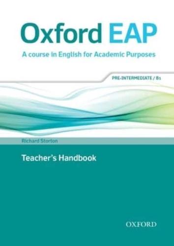 Oxford EAP. Pre-intermediate/B1 Teacher's Book