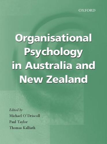 Organisational Psychology in Australia and New Zealand