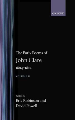 The Early Poems of John Clare, 1804-1822