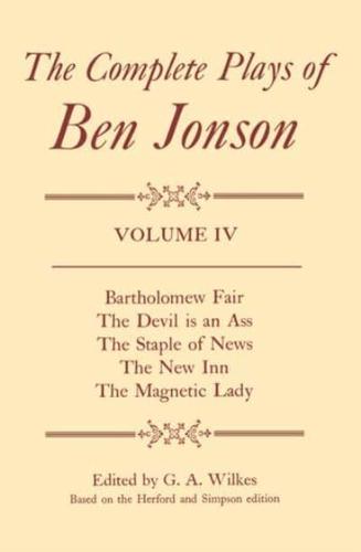 The Complete Plays of Ben Jonson