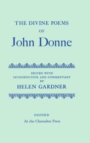 The Divine Poems [Of] John Donne