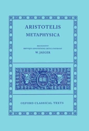 Aristotle Metaphysica