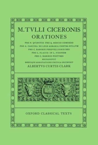 Cicero Orationes. Vol. IV