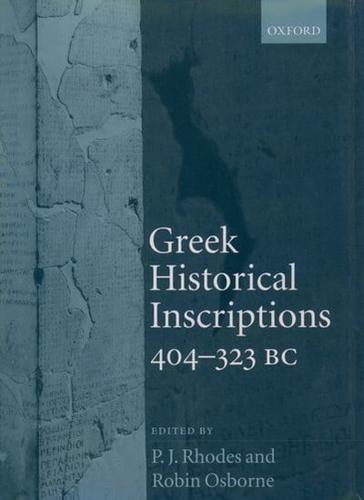 Greek Historical Inscriptions