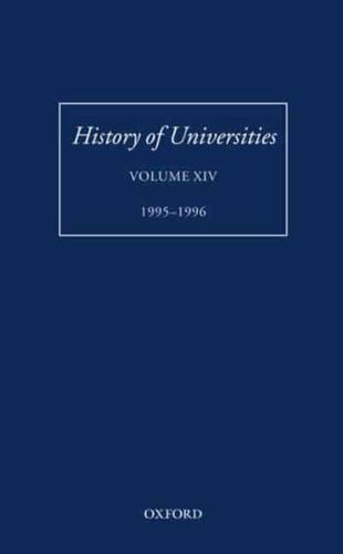 History of Universities. Vol. 14 1995-1996
