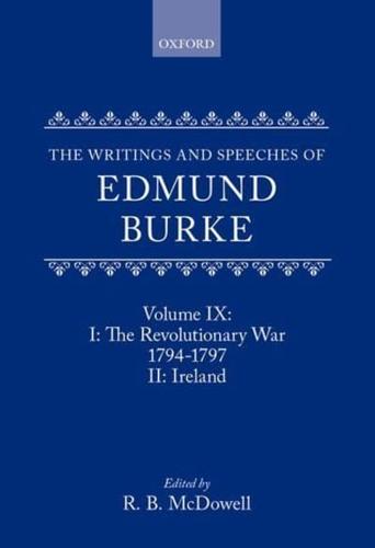 The Writings and Speeches of Edmund Burke