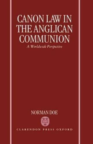 Canon Law in the Anglican Communion