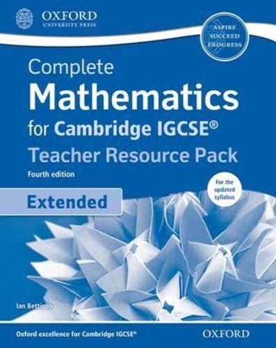 Complete Mathematics for Cambridge IGCSE. Teacher Resource Pack (Extended)