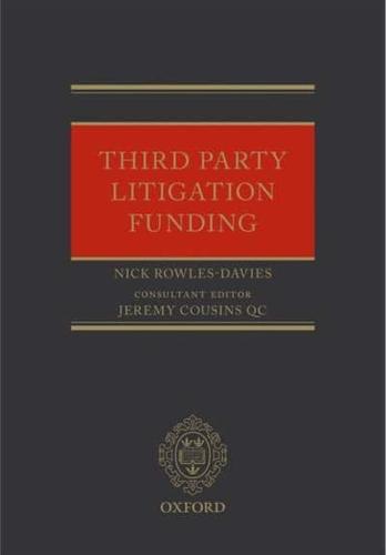 Third Party Litigation Funding