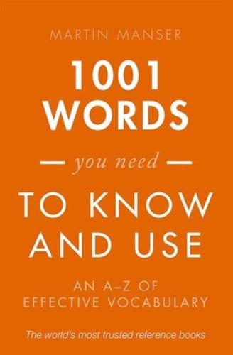 1001 Words You Need to Know and Use