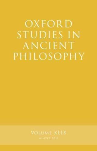 Oxford Studies in Ancient Philosophy. Volume 49