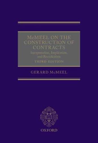 McMeel on the Construction of Contracts