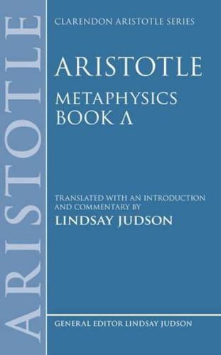 Metaphysics. Book [Lambda]