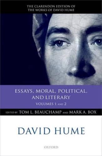 Essays, Moral, Political, and Literary