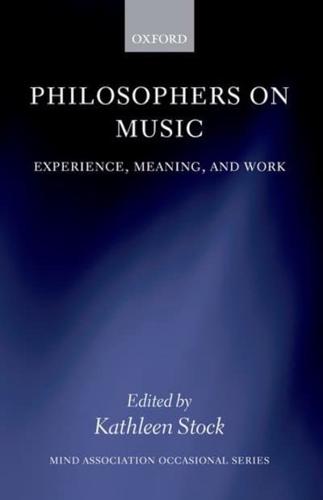 Philosophers on Music