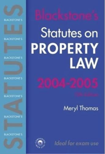 Property Law, 2004/2005