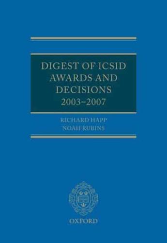 Digest of ICSID Awards and Decisions