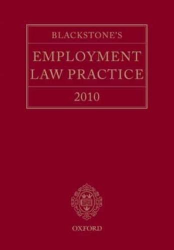 Blackstone's Employment Law Practice 2010