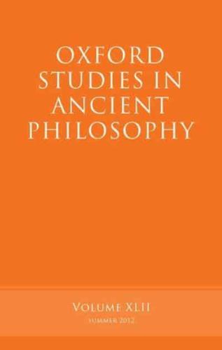 Oxford Studies in Ancient Philosophy: Volume 42
